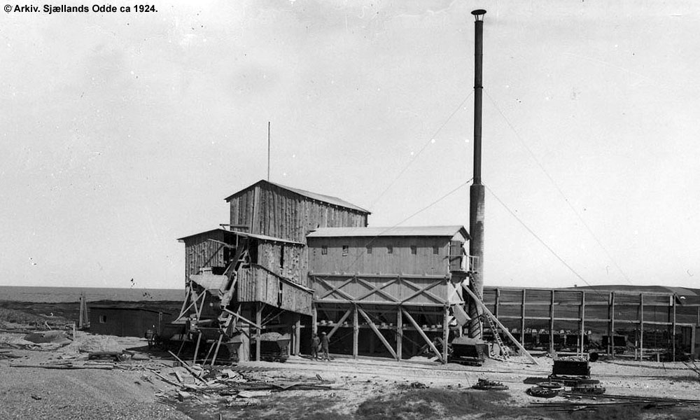 Skærvefabrikken på Odden 1924