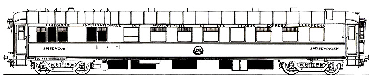 CIWL - Compagnie Internationale des Wagons-Lits - DSB WR 4243