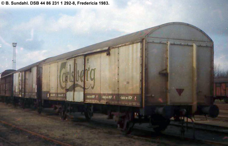 Carlsberg Bryggerierne - DSB 44 86 231 1 292-8