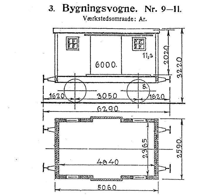 DSB Bygningsvogn nr. 10