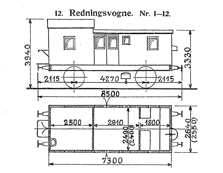 DSB Redningsvogn nr. 7