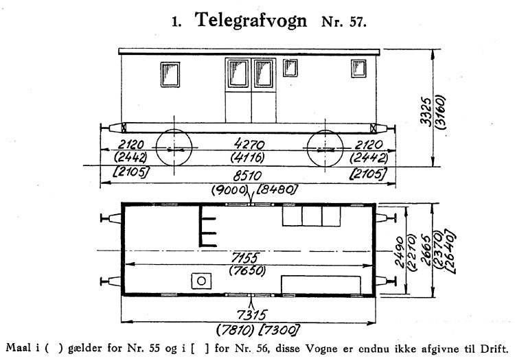 DSB Telegrafvogn nr. 55