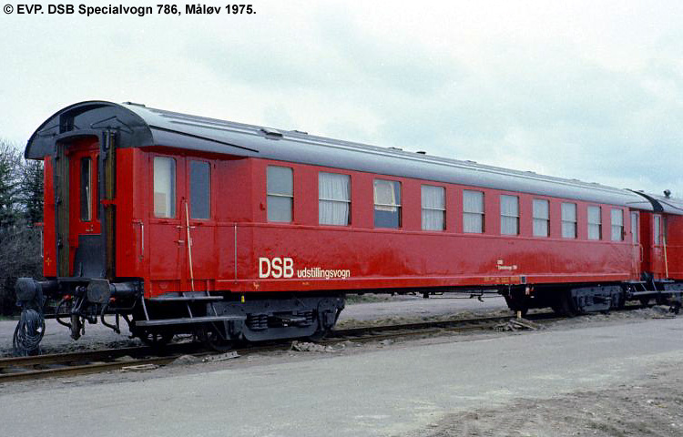 DSB Specialvogn 786<br>Udstillingsvogn