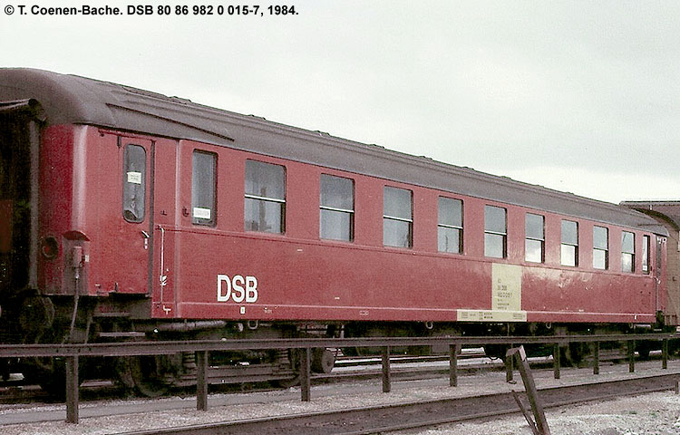 DSB Tjenestevogn 80 86 982 0 015-7